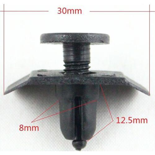 Plastic Bumper Cover Retainer Push Type Bumper Rivet Fastener 8mm For Mazda etc (20pcs)