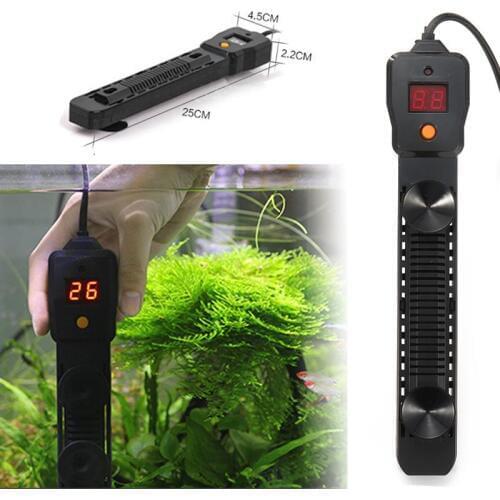 300/500W Aquarium Submersible Heater Fish Tank LCD Display Digital Adjustable Water Heater Rod Temperature Control Supplies Tool