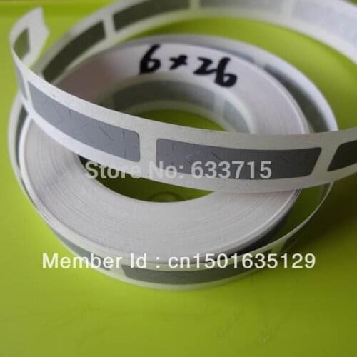 Size 6mm * 26mm USD 56 / 5000 pieces roll scratch off label sticker
