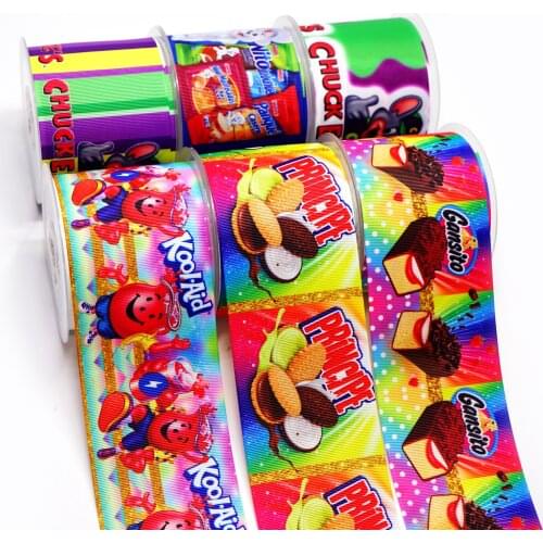 DIY Handmade Materials Printed Grosgrain Ribbon 50 Yard Per Size 22839