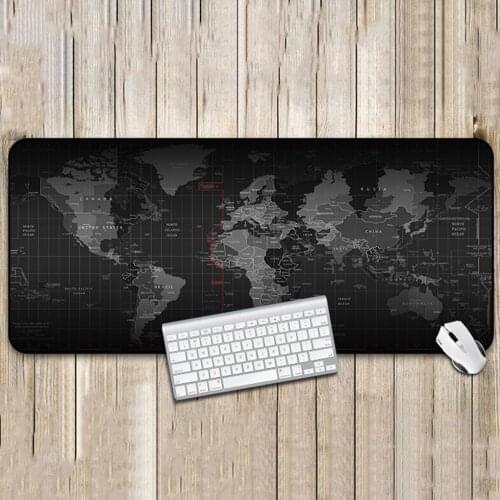 RGB Large Mouse Pad Gamer Big Mouse Mat Computer Mousepad Gaming Mouse Pad World Map Printed Mause Pad Keyboard Desk Mat