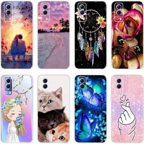 Silicone Case For Vivo Y53s Case V2111A Soft Slim Fundas Phone Cases For Vivo Y53s Y 53s Bags Back Cover 6.58'' Shockproof Coque