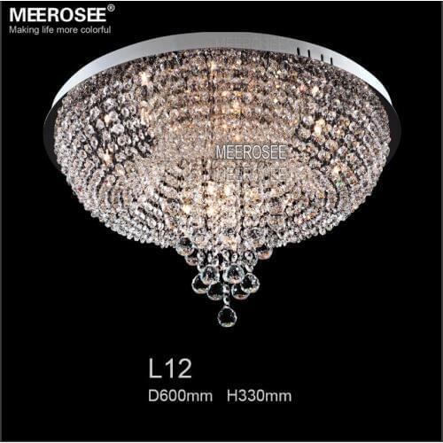 Modern Round Crystal Ceiling Lights Fixture Lustre de cristal Lamp Crystal Stair Light for Foyer Hallway Home Decoration MD8559
