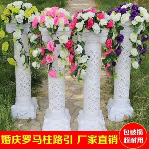 Wedding flower decoration party flower bouquets for road lead or wedding column 10pcs/lot