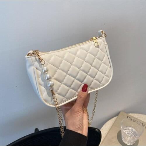 Women Shoulder Bags Bag Womens 2021 New Red Pearl Bag Tote Handbags Bolso Mujer