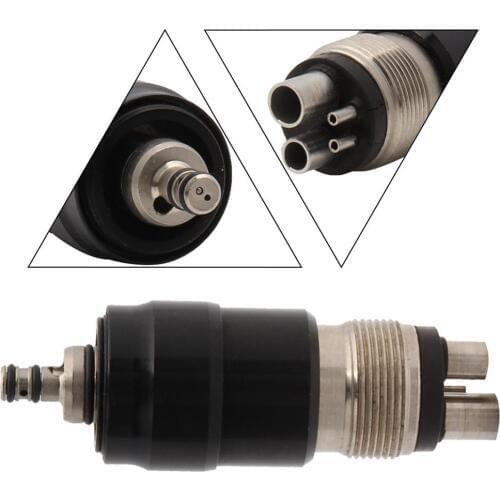 4Holes Adaptor/Coupler Fits Dental High Speed Handpiece Coupling Air Turbine Midwest M4