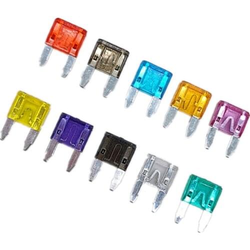 50PCS MINI Car Fuses 2A 3A 5A 7.5A 10A 15A 20A 25A 30A 35A Amp Clip Assortment Auto Blade Type Fuse Set Truck