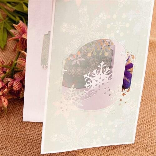 7.8x7.8x2pcs Snowflake DIY Halloween Embossing Mould Card Paper Die Stencils Punch Christmas Metal Cuts Dies Cutting