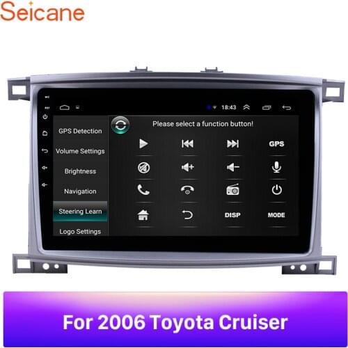 Seicane Car Autostereo 2Din GPS Multimedia Player for 2003-2008 TOYOTA LAND CRUISER 100 AUTO AC Bluetooth USB support Carplay