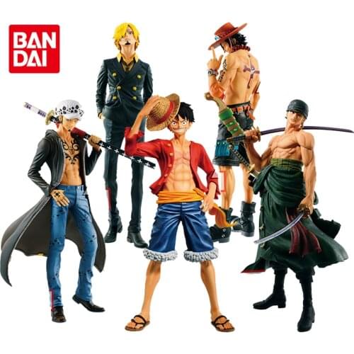 Bandai Genuine One Piece MEMORY Monkey D. Luffy Portgas D Ace Roronoa Zoro Vinsmoke Sanj Trafalgar Law Action Figure Model Toys