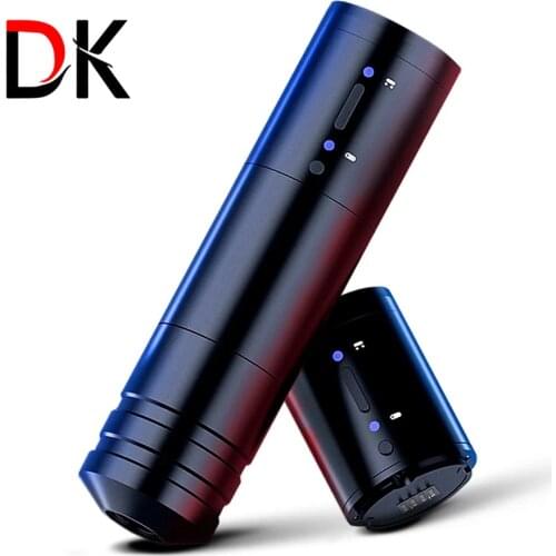 DK wireless Tattoo Machine Pen Strong Coreless Motor LED Digital Display Low Vibration 2400mAh Lithium Battery for Tattoo Art
