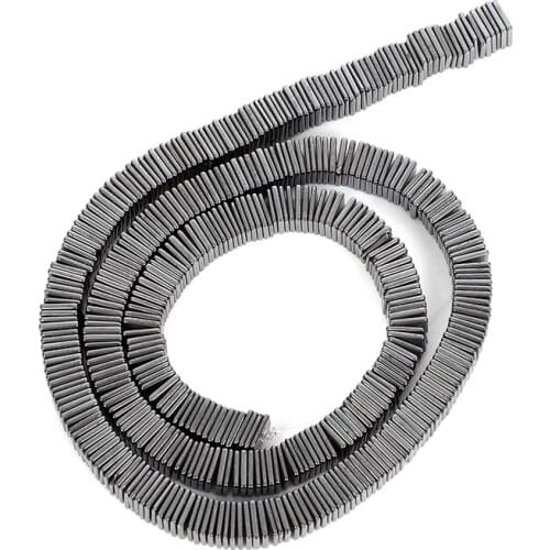 2-10mm Square Flake Black Hematite Stone Natural Stone Bead For Jewelry Making DIY Loose Space Beads Necklace Bracelet Handmade