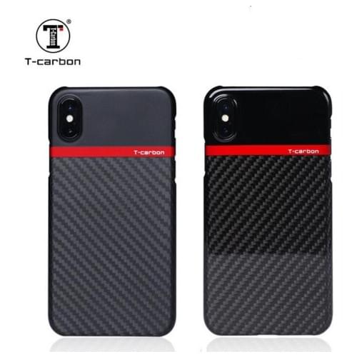Gloss/Matt 100% Real Carbon Fiber Mobile Ultra thin ultra light Phone Case Cover For iPhone X Black