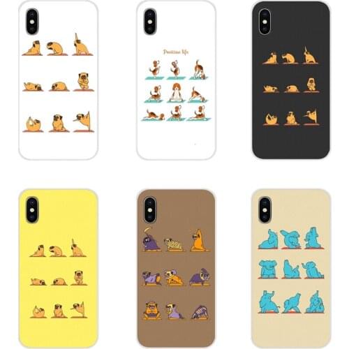 Designer Case Design Yoga Animals Cats Dogs Bunnies Sloth For Samsung Galaxy S4 S5 MINI S6 S7 edge S8 S9 S10 Plus Note 3 4 5 8 9