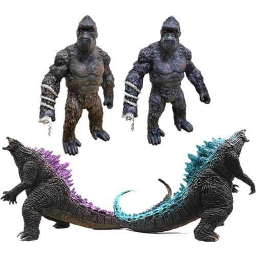 Moive King Kong Vs Gojira Figure PVC Animal Model Soft Rubber Action Figure Toys