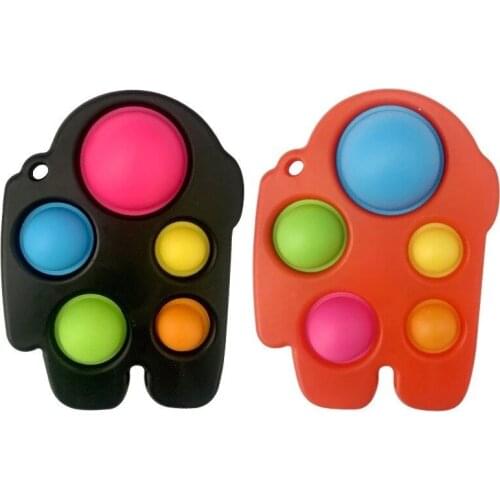 Simpl Dimmer Fidget Toys Finger Bubble Music Keychain Decompression Toy Infant Early Educational Intelligence Development Traini