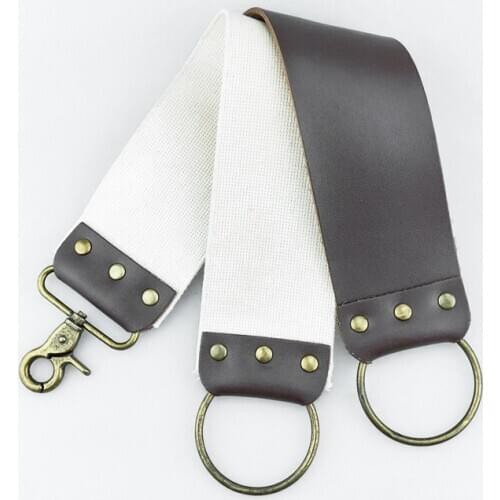 Canvas Leather Sharpening shaving Strop For Barber Straight Razor Fold Knife Free shipping