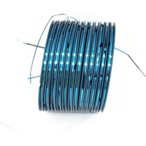 12pcs Garment parts sequins Size 3mm length 95meters/reel flat glitter sequin reel for Embroidery accessories