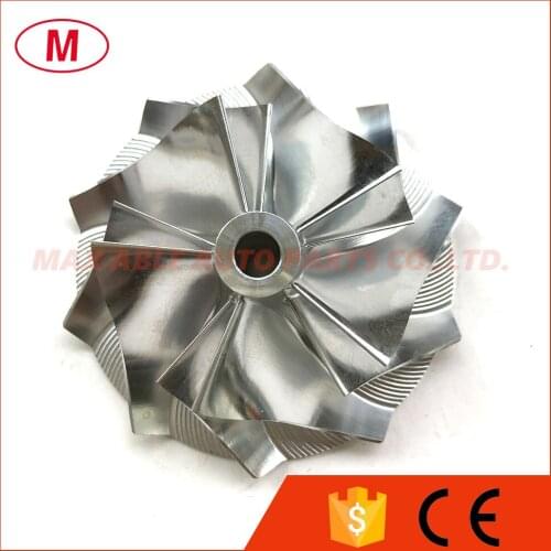 CT26 48.04/68.00mm 5+5 blades Performance Turbo Billet compressor wheel/Aluminum 2618/Milling wheel for Turbochrager Cartridge