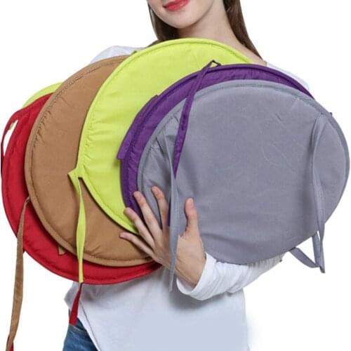 Circular Chair Cushion Seat Cushion For Bistro Stool Round Chair Pad Round Garden Chair Pad Removable Sponge Chair Pad Tie-on