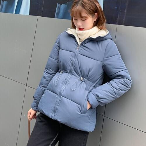 2020 Autumn Winter Women Coat Thicken Warm Hooded Padded Jackets Female Solid Styled Causal Fashion Outwear for Girls