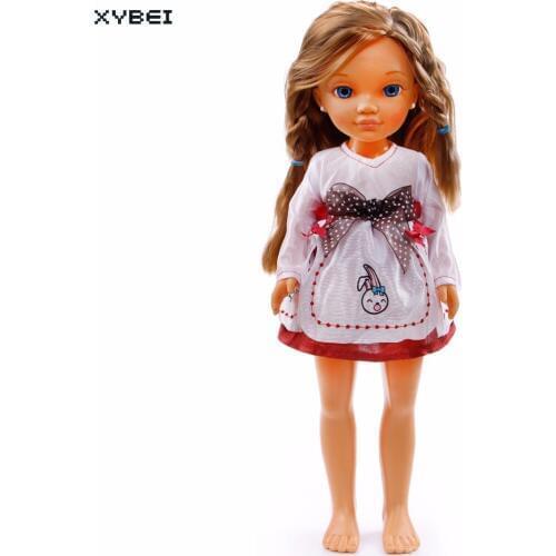 Fashion Mini Cute Dress Wedding Party Princess Gown Outfit Bowknot Skirt Clothes For Nancy Doll 16 Inch 40cm Accessories DIY Toy