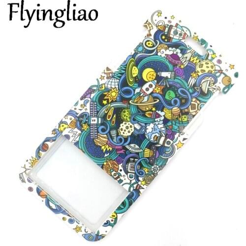 Space Astronaut Art Cartoon Anime Fashion Lanyards Bus ID Name Work Card Holder Accessories Decorations Kids Gifts