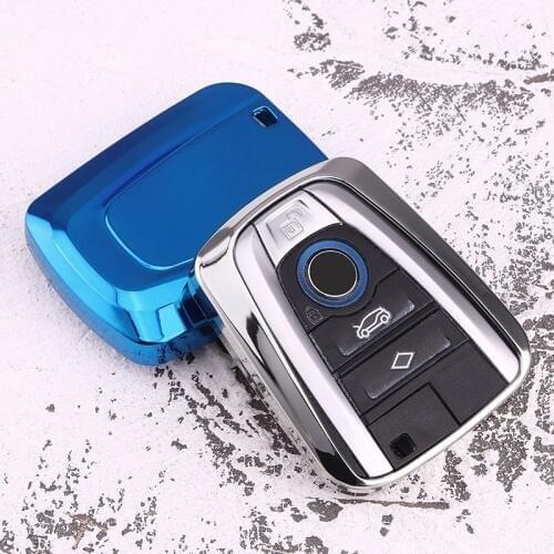 High quality Soft TPU Car Key Case Cover for BMW I3 I8 Series Car Styling Protection Key Shell Keychain Ring Accessories