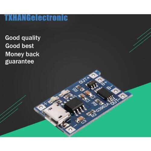 New 5Pcs/lot 5V 1A Micro USB 18650 Lithium Battery Charging Board Charger Module+Protection Dual Functions