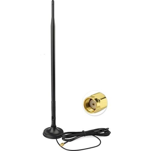 Superbat 2.4GHz 12dBi Omni Aerial Booster WiFi Antenna RP-SMA Plug 280cm Cable for IEEE 802.11b/g Wireless Router WLAN PCI Card