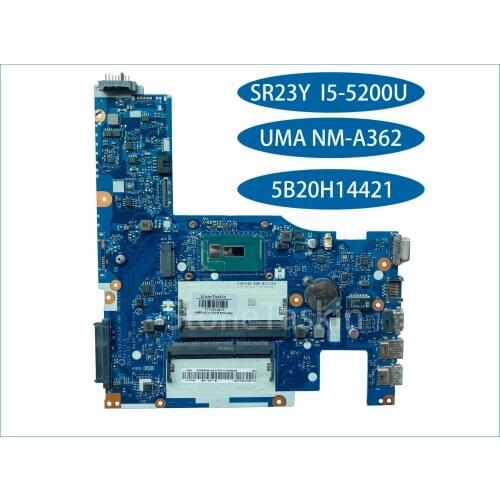 Original FRU 5B20H14421 for Lenovo G50-80 Laptop Motherboard ACLU3/ACLU4 UMA NM-A362 SR23Y I5-5200U DDR3 100% Tested