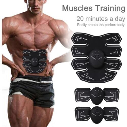 Promotion! Brand New Battery Abdominal Muscle Paste Muscle Training Sticker Abdominal Exercise Fitness Equipment