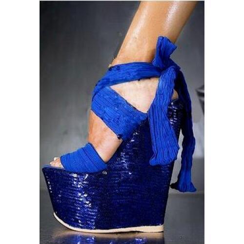 Sestito 2019 Women Sexy Super High 15cm Heels Lace-up Ankle Strap Sandals Ladies Thick Platform Runway Night Party Shoes Woman