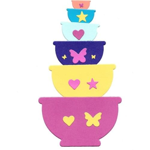 Bowls Cutting Dies Scrapbook Card Making Supplies Slimline Die Embossing Folder Clear Stamps Photo Album Molde Stencils