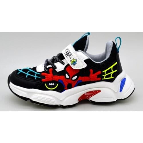 Disney childrens cartoon spiderman boys and girls casual shoes sports shoes non-slip soft bottom student running shoes