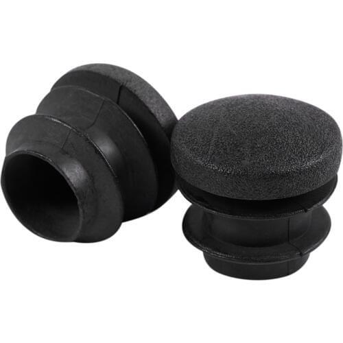 15Pcs Black Plastic Blanking End Cap Round Tube Insert Pipe Bung 16mm