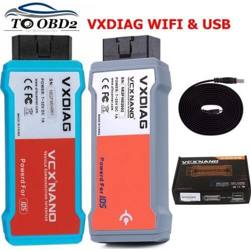 VXDIAG VCX NANO For Ford For Mazda OBD2 Car Diagnostic Tool 2 in 1 IDS V112 WiFi & USB Scanner For Mazda PCM, ABS,Programming