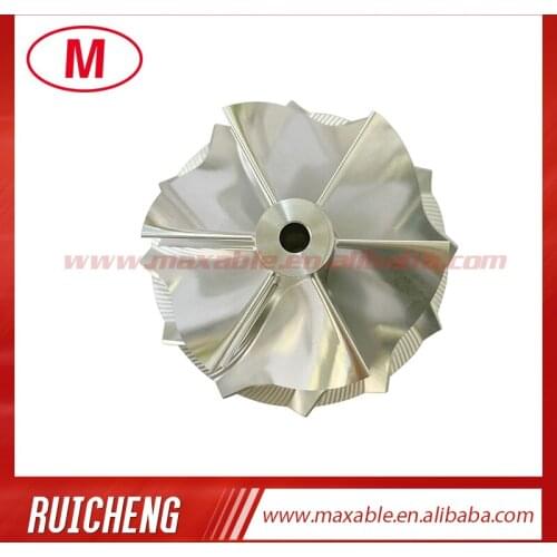 B03G 57.00/68.00mm 6+6 blades Reverse high performance turbocharger billet/milling/aluminum 2618 compressor wheel