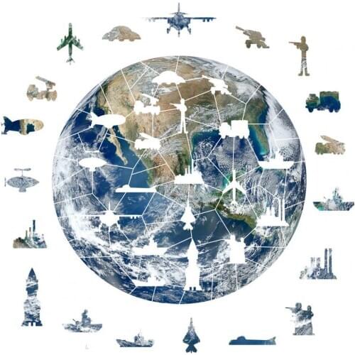 Paper Earth Puzzle Adults Jigsaw Decompression Game Kids Educational Toy Gift