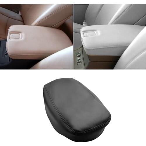 Center Armrest Leather Cover For Lexus ES350 2007 2008 2009 Car Central Armrest Box Panel Skin Cover Sticker Trim