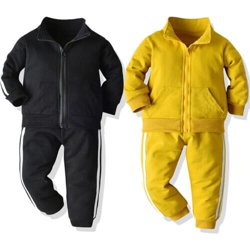 Newborn Toddler Kids Cotton Casual Clothes Coat+Pants 2Pcs Fashion Boys Tracksuits Children Sportsuit Clothing Autumn Winter Set