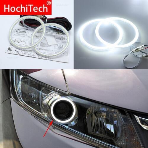 For Honda Civic Sedan 2012 2013 2014 2015 xenon headlight Smd Led Angel Eyes kit Excellent Ultra bright illumination DRL