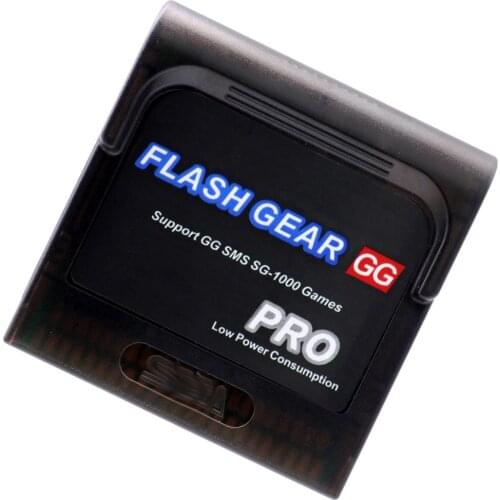 Flash Cart Game Cartridge Card with Shell Case w/ Micro SD Card 1000 Games for Sega Game Gear