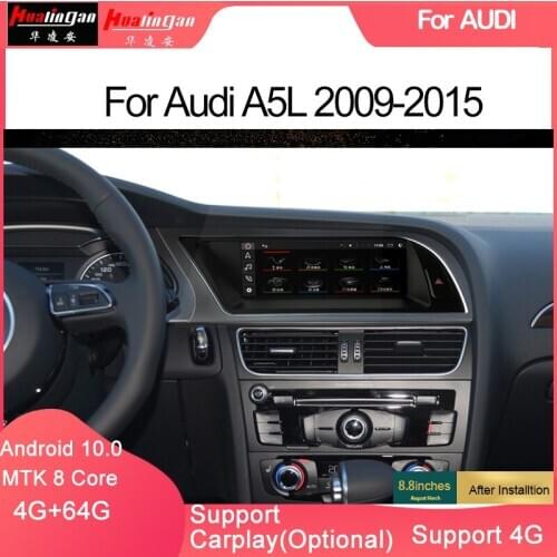 Hualingan For(8875)AudiA5L MMI 2G 3G 8.8"Blu-ray Anti-Glare Multimedia GPS Navigation Fm Aux Bt AHD Camera