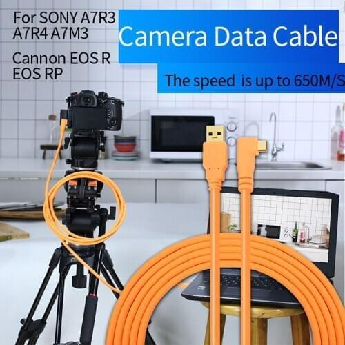 PERESAL USB Type-c cable for A7R4 A7R3 A7M3 camera cannon R RP camera connect to compute/Laptop tethered shooting line