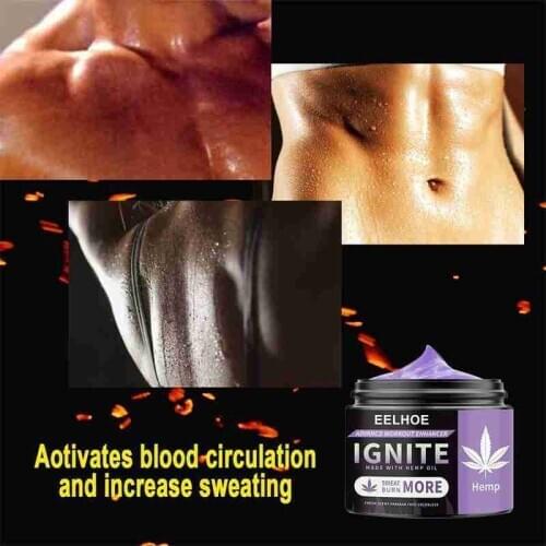 Hemp Massage Cream Fat Burning Fitness Shaping Slimming Ointment Cream Fat Burning Muscle Abdominal Cream