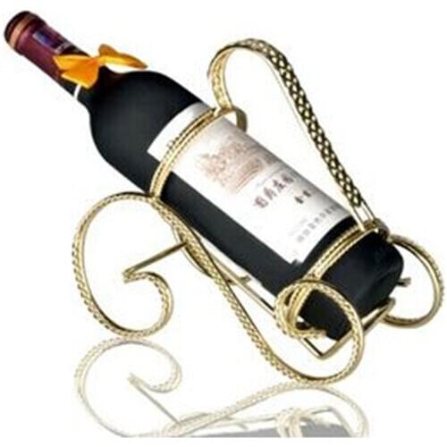 Metal Decorative Wine Rack For Bar Handmade Wine Bottle Holder Champagne Storage Creative Vintage Wine Rack Beer Display Stand