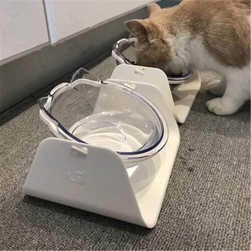 Mylb 1pcs 15 Degree Adjustable Pet Feeder Bowl Dog Cat Adjustable feed bowl Waterer Feeding Food Pet Dog Dish Feeders Tableware