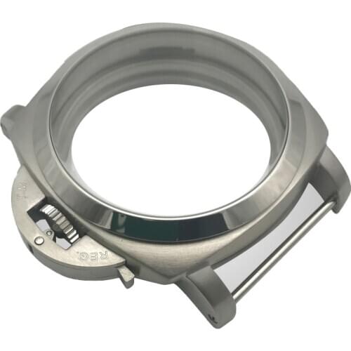 47MM 316L Stainless Steel Hand-Winding Polished Watch Case for ETA 6497 6498 for Seagull ST3600/3620 Watch Movement Repair Parts