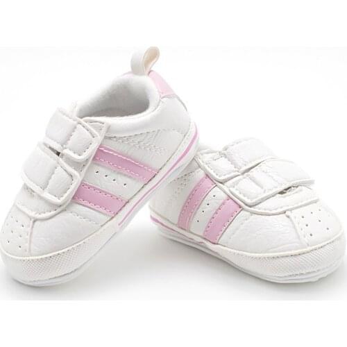 0-18M Baby Boy Girl Shoes Winter Warm Casual Toddler Shoes Infant TPR Soft Sole First Walkers PU Striped Newborn Shoes 11 colors